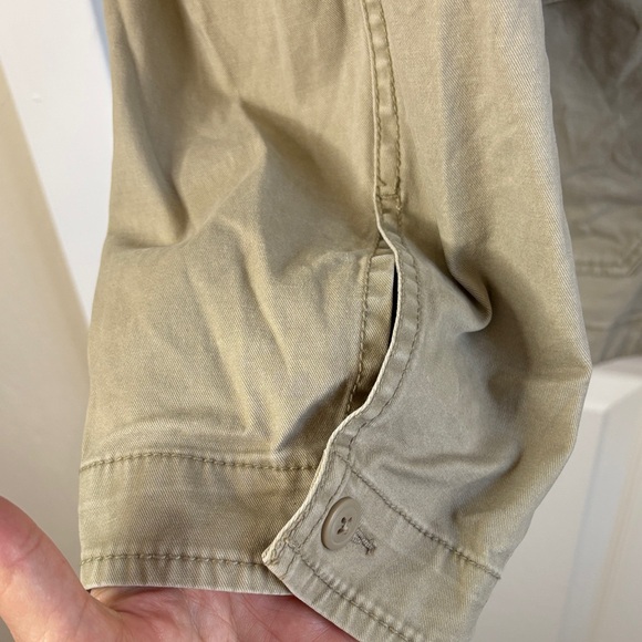 George Men's Light Unlined Khaki Field Barn Shirt Jacket Like New Size 2XL - Picture 4 of 13